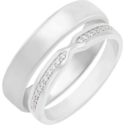 Eppi Eternity prsten s lab-grown diamanty a komfortní pánský prsten Asne RW44149