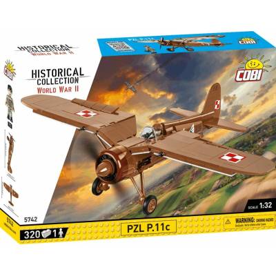 Cobi 5742 World War II Poľské stíhacie lietadlo PZL P.11c