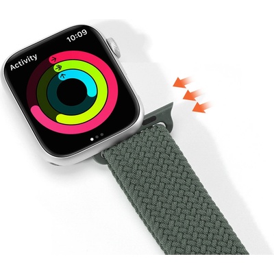 DUX DUCIS Текстилна каишка за Apple Watch 42мм, 44мм, 45мм, 46мм, Ultra, Ultra 2 49мм - Dux Ducis Strap Mixture II Version (тъмнозелен)