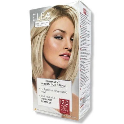 ELEA боя за коса, Professional, Colour & Care, Номер 12.0, Ултра светло русо
