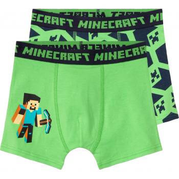 Minecraft chlapčenské boxerky 2 kusy zelená