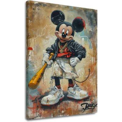 Obraz Street Mickey na plátne | dokončené rukou umelca - 40x50 cm