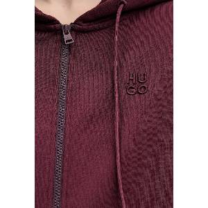 HUGO BOSS суичър с цип дамски от памук Dalfine (50535240) - answear - 160,36 лв