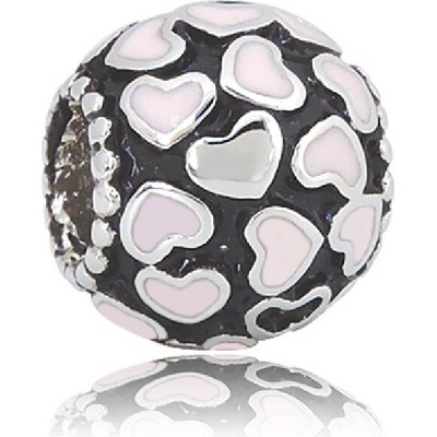 Linda's Jewelry Prívesok Ružové srdiečka chirurgická oceľ IP062