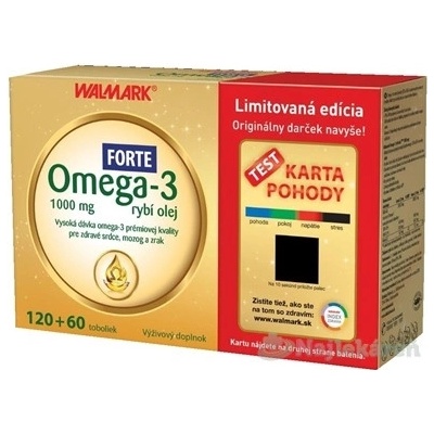 Walmark Omega-3 rybí olej Forte 1000 mg 180 toboliek