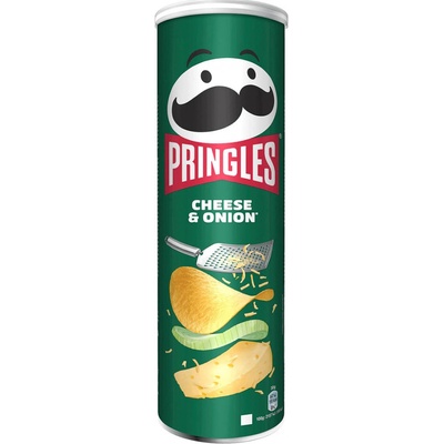 Pringles chipsy Cheese and Onion syr a cibuľka 165 g