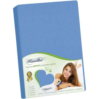 Bellatex jersey prostěradlo Kamilka světle modré 90x200