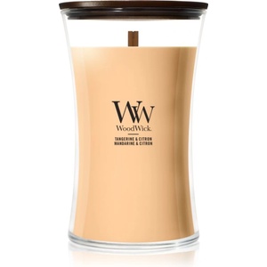 WoodWick Tangerine & Citron ароматна свещ с дървен фитил 610 гр