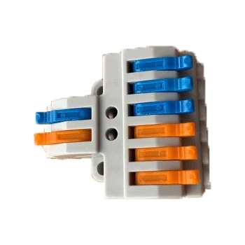 ELMARK РАЗКЛОНИТЕЛНА КЛЕМА 2 ВХОДА/6 ИЗХОДА 4mm2 (31030)