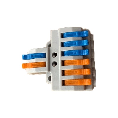 ELMARK РАЗКЛОНИТЕЛНА КЛЕМА 2 ВХОДА/6 ИЗХОДА 4mm2 (31030)