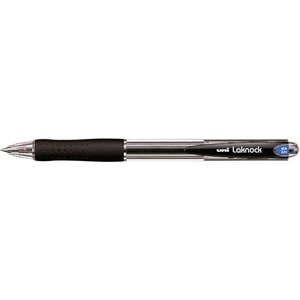 uni Химикалка, 0, 3 мм, с бутон, UNI "SN-100 Laknock", черна 733915000 (733915000)