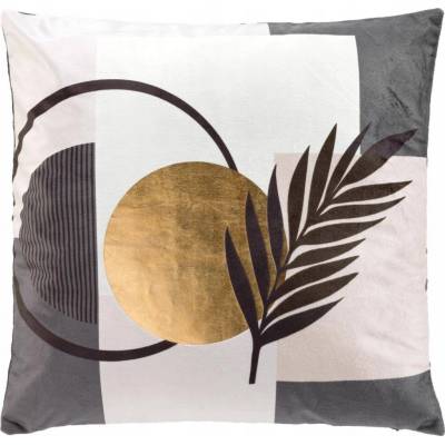 Douceur d`Interieur vankúš s ozdobným potahem kovový vzor 45x45