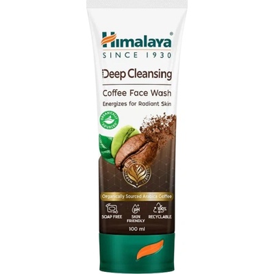 Himalaya Дълбоко почистващ измивен гел за лице с кафе, 100 ml