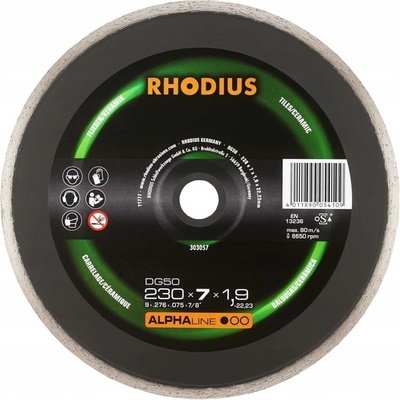 Diamantový kotouč DG50 115x5x1.6 ALPHA RHODIUS