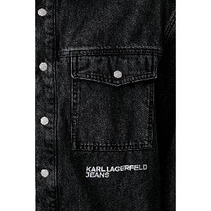Karl Lagerfeld Jeans риза мъжка от деним (B3M16005)
