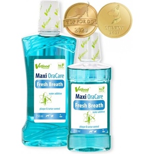 VetFood Maxi OraCare Fresh Breath - добавка за вода за свеж дъх с неутрално pH, за кучета и котки, 750 мл - Полша