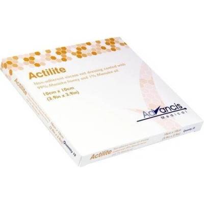 ACTILITE Krytie na rany antimikrobiálne s medom 10 x 10 cm 10 ks