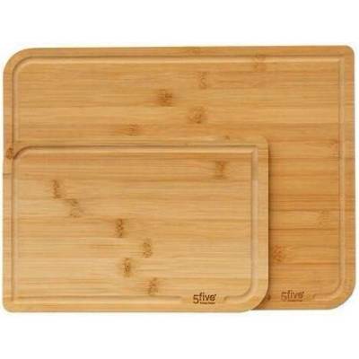 Sada 2 bambusových krájecích prkének 5five simply smart na maso a zeleninu 35x25 cm