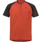 Schöffel Мъжка фланелка с къс ръкав за колоездене Schöffel Shirt Style Wetluga Cycling jersey - Dark Crabapple - размер 56 (EU) (056-3374-0416)