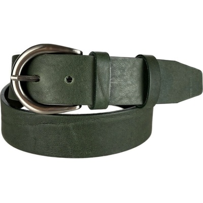 Penny Belts Dámský kožený opasek 126-R30 zelený
