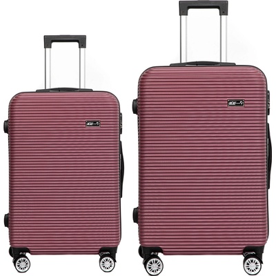 Aga Travel Sada kufrov MR4695 Vínová 63 l 33 l