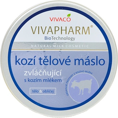VIVACO Tělové máslo s kozím mlékem VIVAPHARM 200 ml