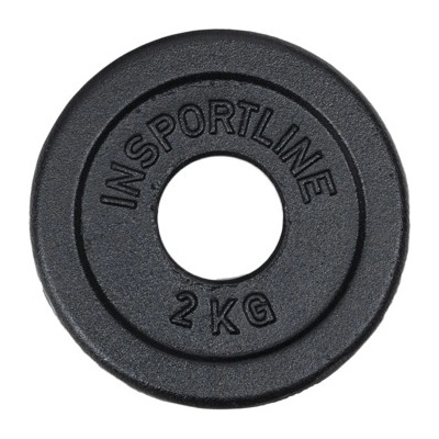 inSPORTline Castblack OL Litinový olympijský kotouč 2 kg 50 mm