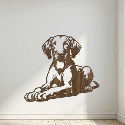 dřevo života Dřevěná dekorace psa Vizsla Rozměry (cm): 80x72, Zvolte barvu dekoru: Ořech