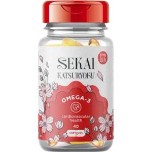 Sekai Katsuryoku Omega-3 1000 mg | with 360 mg EPA & 240 mg DHA [40 Гел капсули]