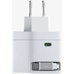Hikvision Hikvision HIKSEMI Зарядно за телефон - 1 USB-C, USB-C кабел, 67 W, щепсел за ЕС HS-HUB-GAN67(STD)/2C/67W/WHITE/EU (HS-HUB-GAN67(STD)/2C/67W/WHITE/EU)