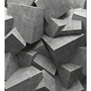 DIMEX ART Флизелинов фототапет 3d бетонни блокове 225 x 250 см