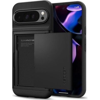 Spigen Калъф Spigen Slim Armor CS, съвместим с Google Pixel 9 Pro XL Black (ACS07729) (ACS07729)