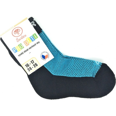 Surtex ponožky 70% Merino Tyrkysové