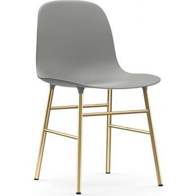 Normann Copenhagen Form Chair sivá / mosadzná
