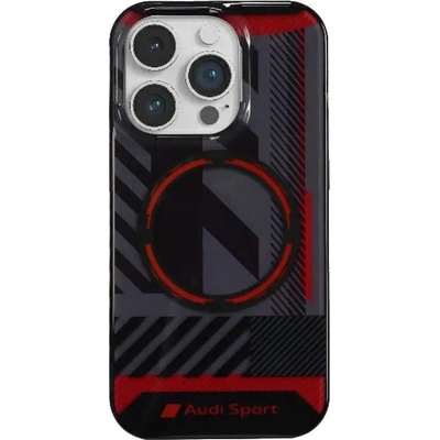 Audi IML Sport MagSafe Case iPhone 14 Pro Max 6.7" черен/черен твърд калъф AU-IMLMIP14PM-RSQ/D2-BK (6955250227483)
