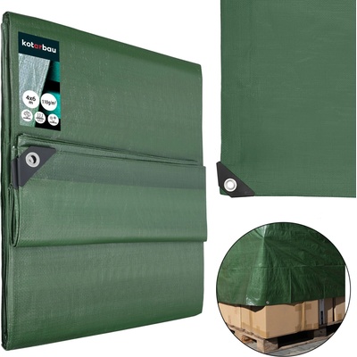 EKSPAND krycia plachta 130g/m² 4X6 m zelená/strieborná