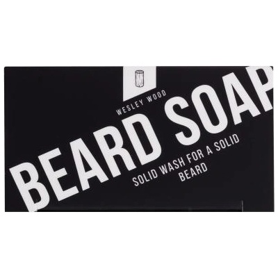 Angry Beards Beard Soap Wesley Wood твърд сапун за почистване на брада 50 гр за мъже