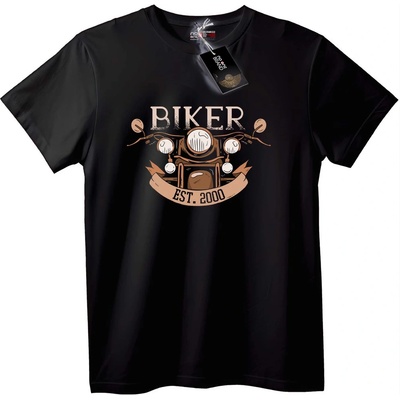 NOONEBRAND Тениска Байкер От 2000 - 2XL, White