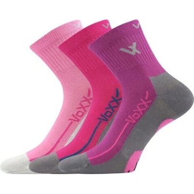 Voxx Barefootik detské športové ponožky 3 páry mix holka