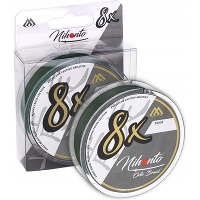Mikado šňůra Nihonto Octa Braid Green 150m 0,16mm 12,9kg