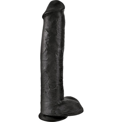 Pipedream King Cock 15" Cock with Balls Black