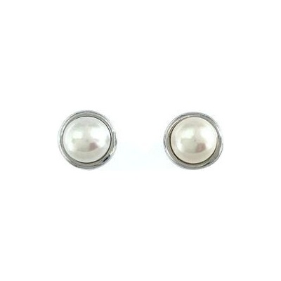 Infinitysilver stříbrné šroubkové náušnice s perlou 436904