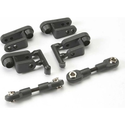 Traxxas Рогчета и щанги за Traxxas Revo E-Maxx Servo horns, steering, long (2), short (2)/ linkage, steerin, TRX5345R (TRX5345R)