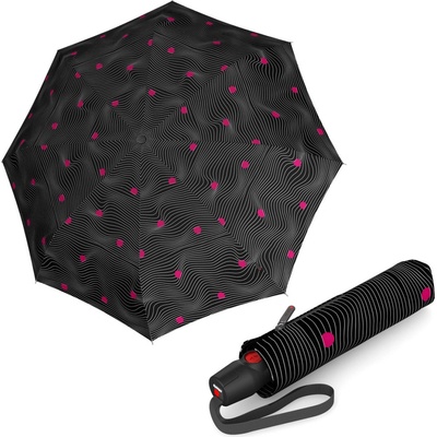 Knirps T.200 Medium Duomatic Meditate Black dámský plně automatický deštník