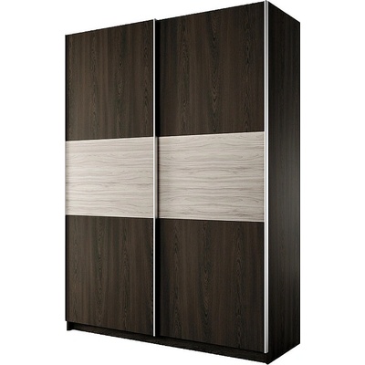 IRIM Гардероб с плъзгащи врати двукрилен Сити 1034 венге / астра