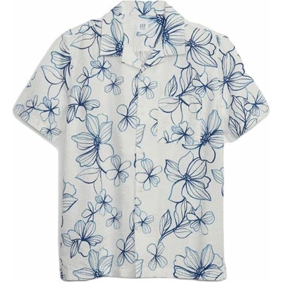 GAP SS Seersucker biela