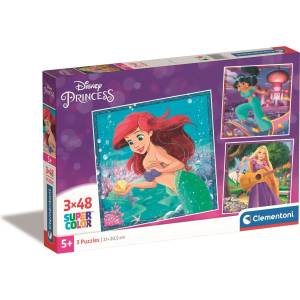 Clementoni - Puzzle 3x48 Disney princezny - 40 - 99 piese
