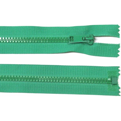 Kostěný zip no.5 rozepínací 85cm bundový color: 642 světle zelená