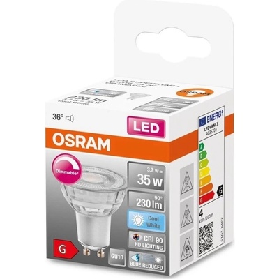 Osram LED Stmievateľná žiarovka PAR16 GU10/3,7W/230V 4000K CRI 90 Osram P225662