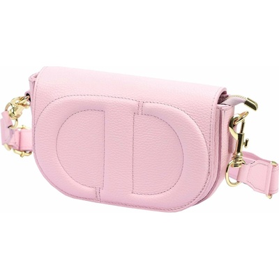 Luka dámska kožená crossbody kabelka púdrovo ružová 25-053 DOLLARO